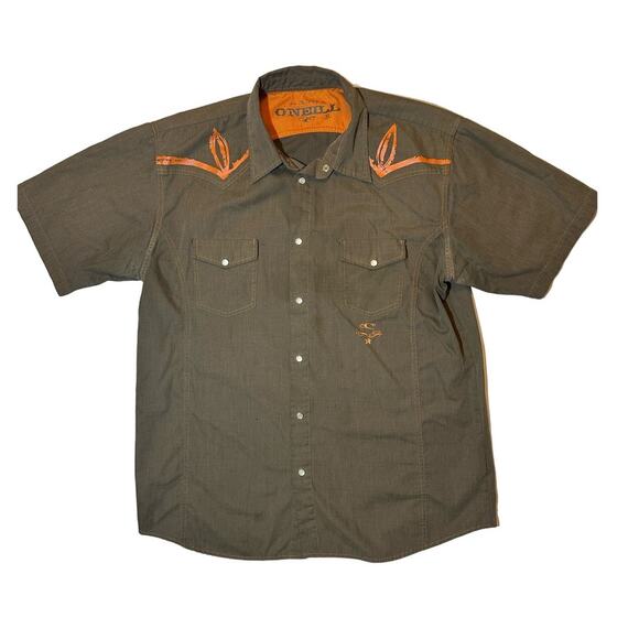 O'Neill Men's Short Sleeve Button Up Western Style Size XL - Picture 1 of 6